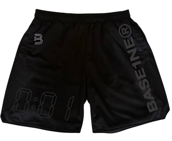 0:01 Mesh Shorts in Black