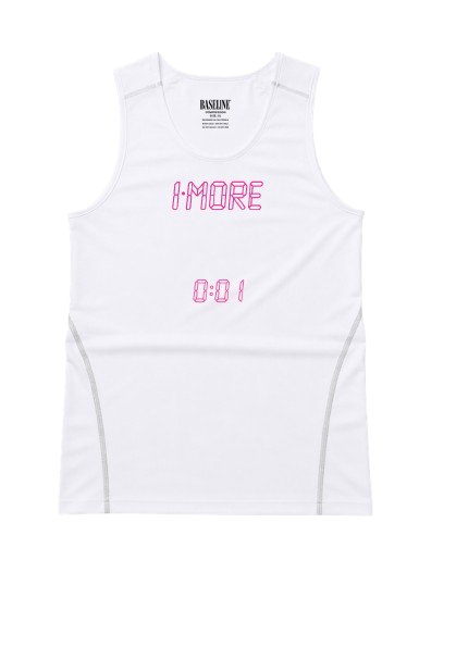 0:01 Compression Sleeveless in White/Pink
