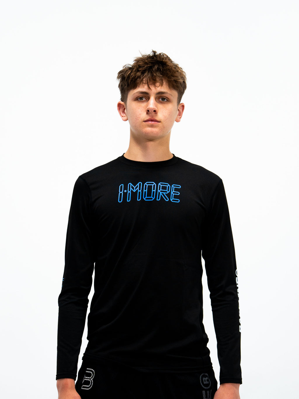0:01 Compression Full Slevee in Black/Blue