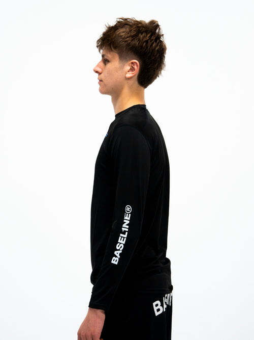 0:01 Compression Full Slevee in Black/Blue
