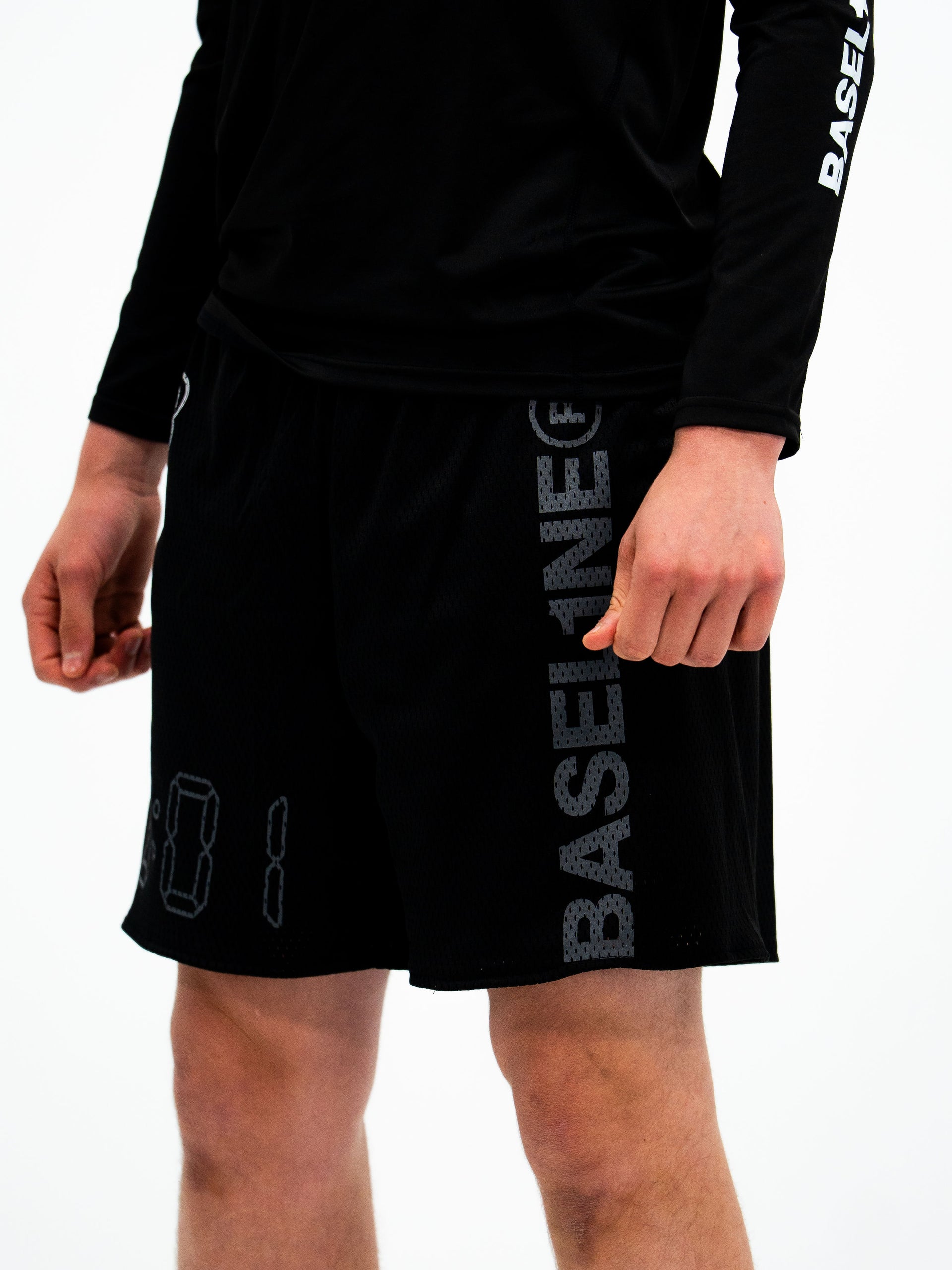 0:01 Mesh Shorts in Black