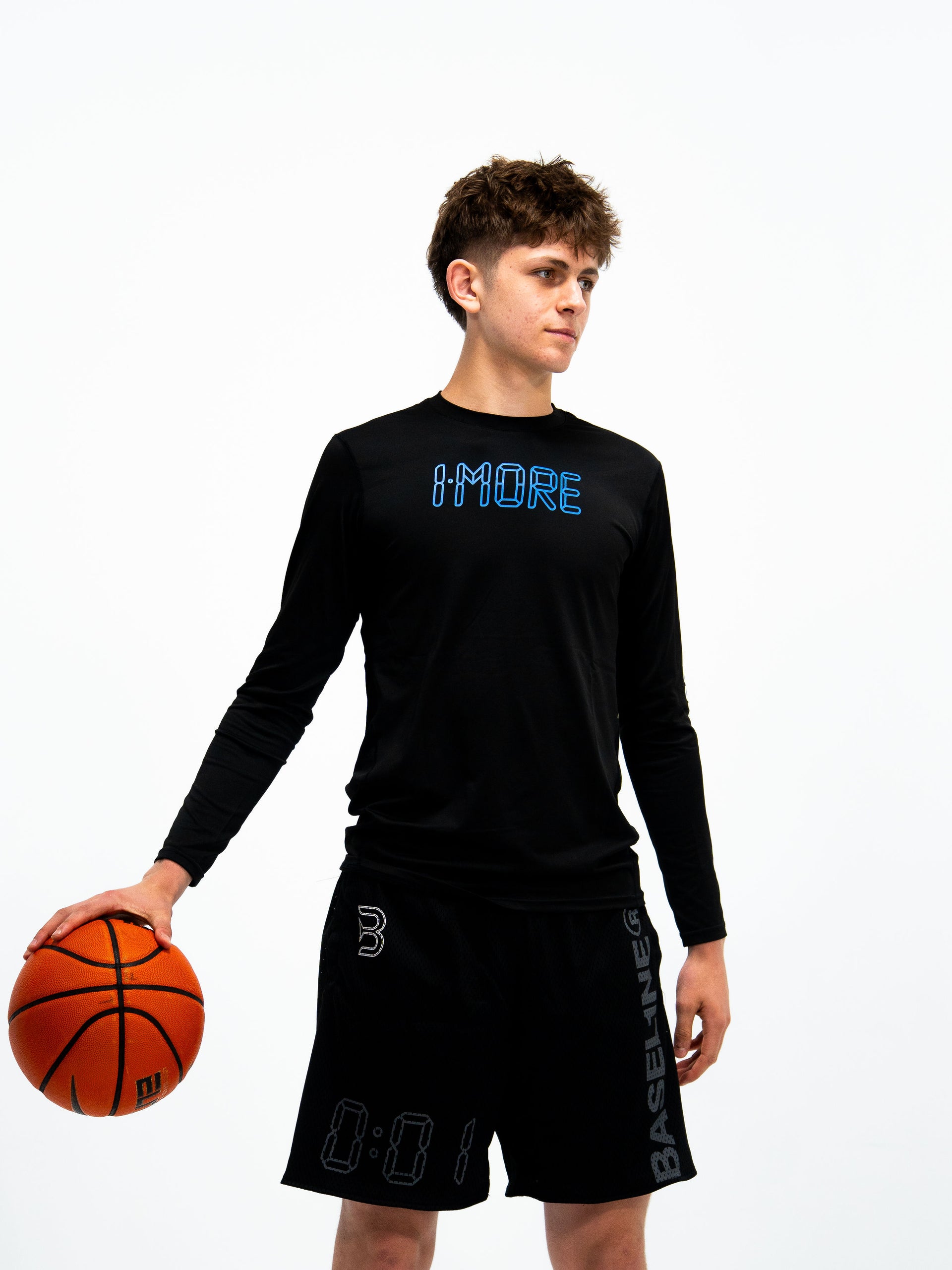 0:01 Compression Full Slevee in Black/Blue
