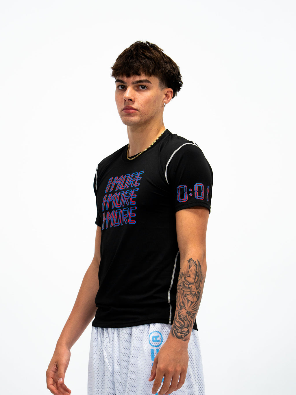 0:01 Compression Tee Infrared-Blue