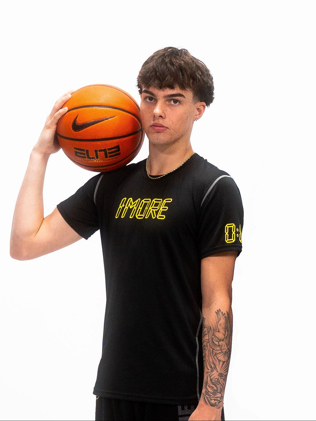 0:01 Compression Tee in Black/Yellow
