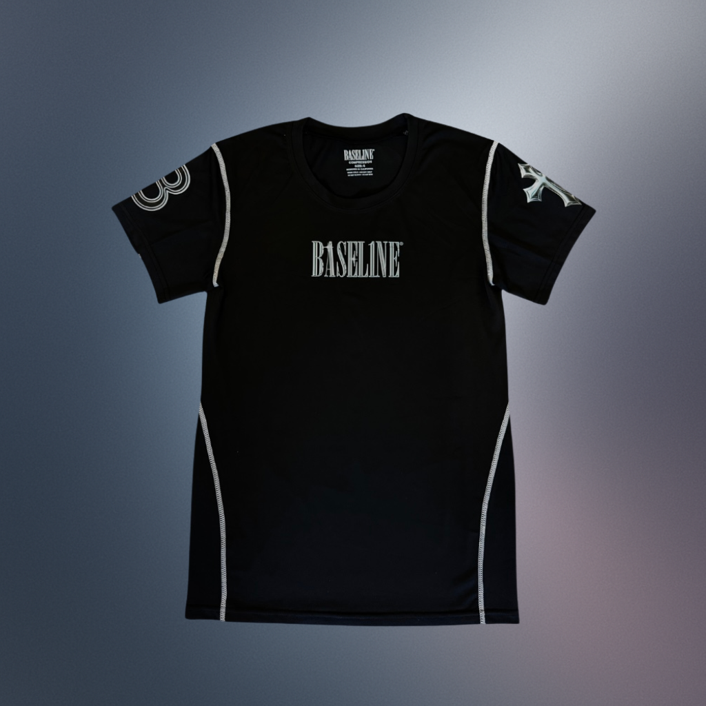 BASEL1NE® - “Chrome Cross” Compression Shirt