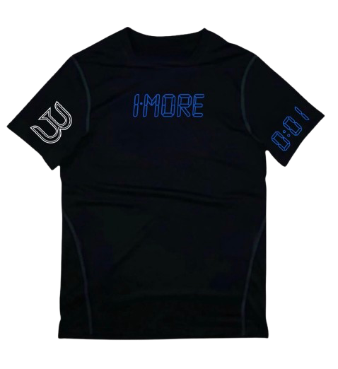 0:01 Compression Tee in Black/Blue