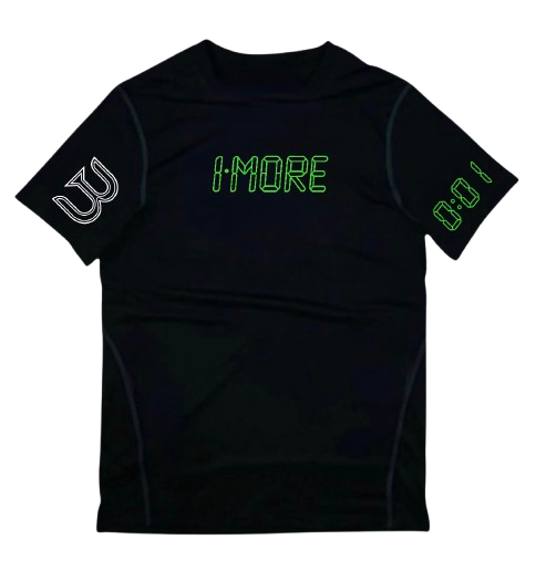 0:01 Compression Tee in Black/Green