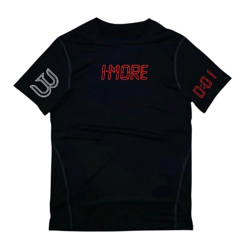 0:01 Compression Tee in Black/Red